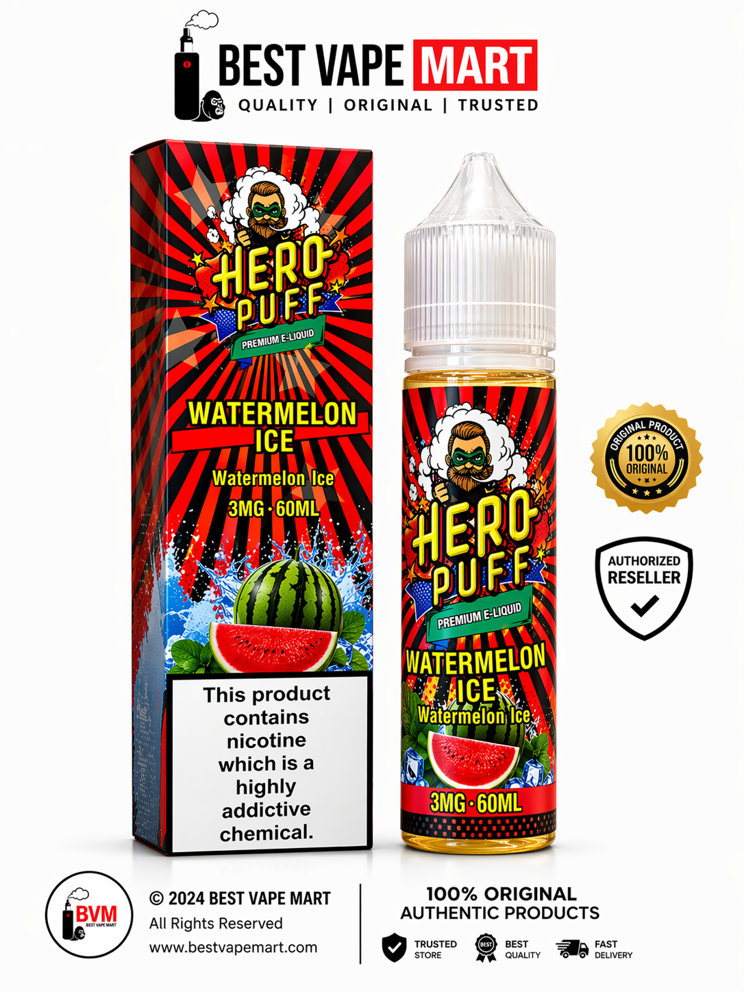HeroPuff Watermelon Ice 60ML
