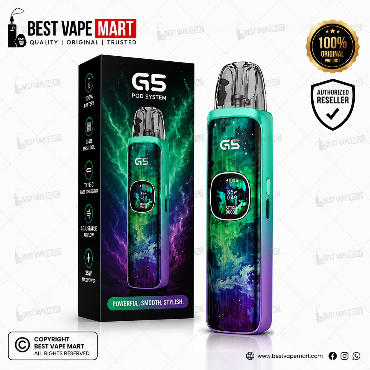 Uwell Caliburn G5 Pod Kit Price in Pakistan