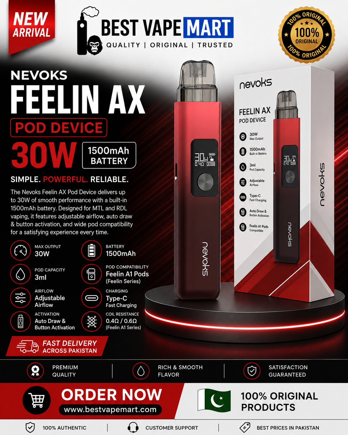 Feelin AX Pod kit