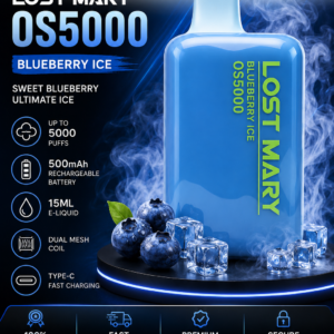 Blueberry Ice Lost Mary OS5000 5000 puffs vape