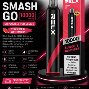 strawberry watermelon relx smash go 10k puffs
