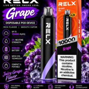 Relax Grape ice Smash Go 10000 Puffs