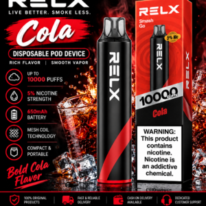 Relax Smash Go Cola ice 10000 Puffs