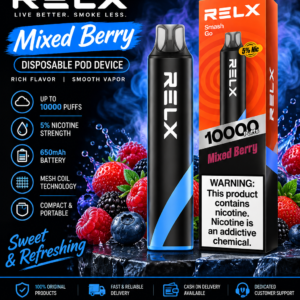 Relax Smash Go Mixed Berry 10000 Puffs