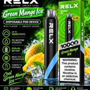 Green Mango ice Relax Smash Go 10000 Puffs
