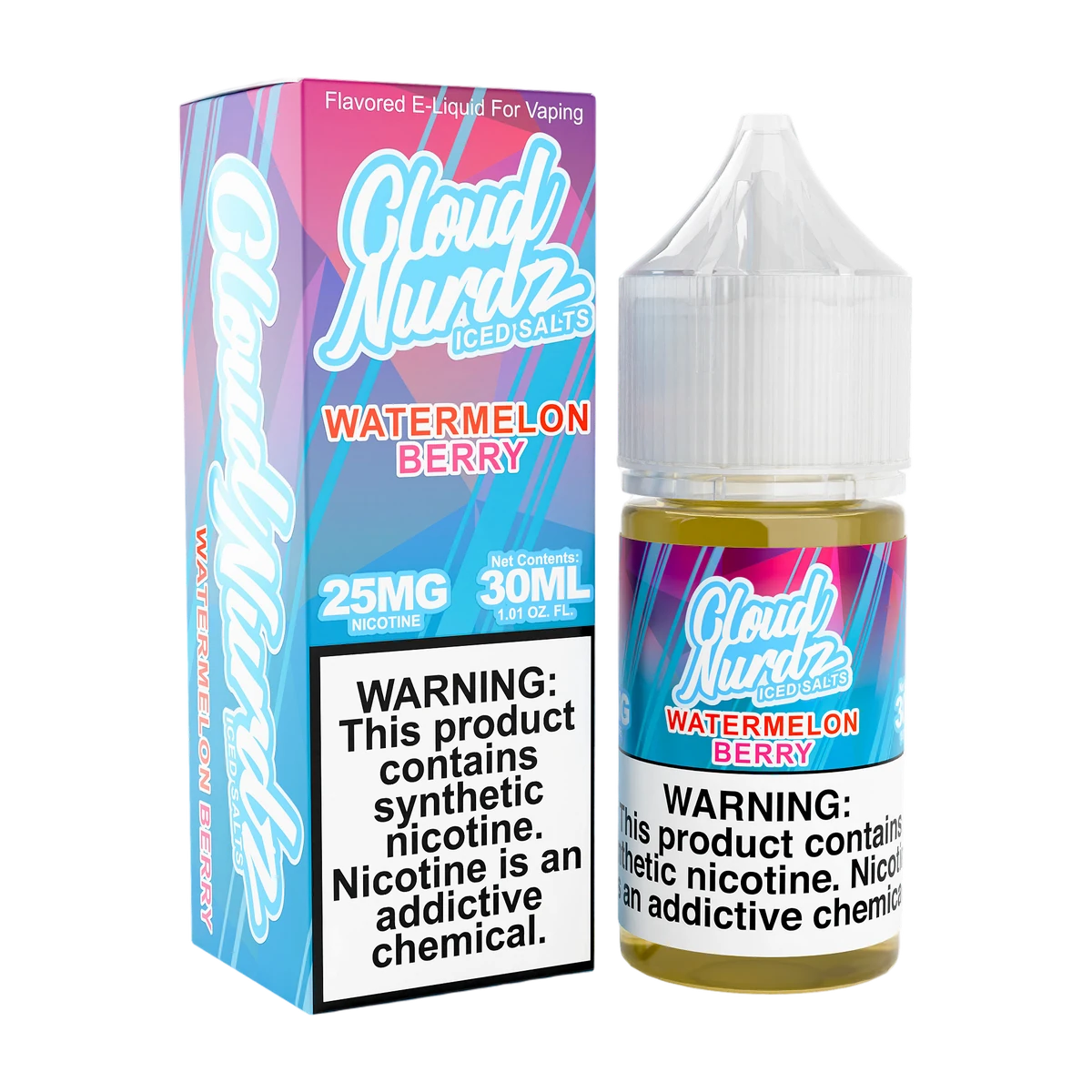 Cloud Nurdz Watermelon Berry Iced Salt 30ml, 25mg