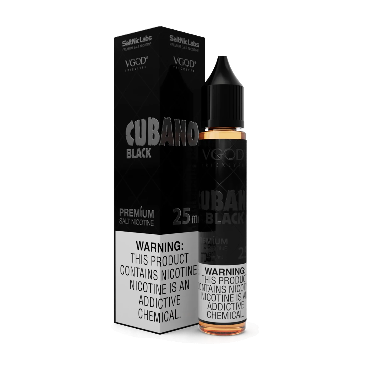 Cubano Black SaltNic – VGOD 30ml (25mg, 50mg) NicSalt E-Liquid