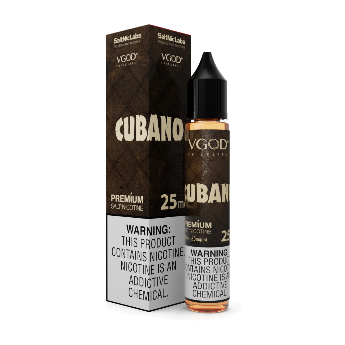 Cubano Brown SaltNic by VGOD – 30ml (25mg, 50mg) – At