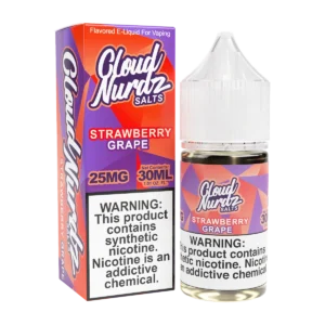 Grape Strawberry E-liquid By Cloud Nurdz Salt 30ml (25mg nicotine)
