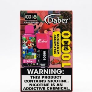 Daber Strawberry Watermelon 10000 Puffs disposable vape box in Pakistan, 50MG