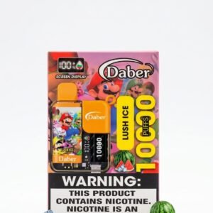 Daber Lush Ice 10000 Puffs disposable vape box in Pakistan, 50MG