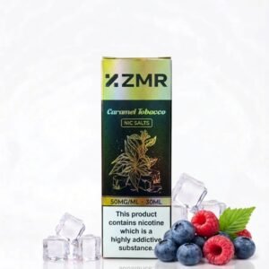 ZMR Caramel Tobacco 30ML e-liquid bottle in Pakistan, 50MG
