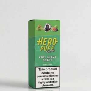 HeroPuff Kiwi Guava Grape 30ML nic salt box in Pakistan, 35MG 50MG 60MG strength