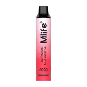 Mlife Disposable Vape – Watermelon Jolly Candy Ice 50mg 6000 Puffs