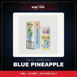 Tokyo Super Cool Blue Pineapple 30ml Saltnic box and bottle