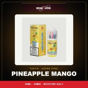 Tokyo Super Cool Pineapple Mango 30ml Saltnic 50mg box and bottle