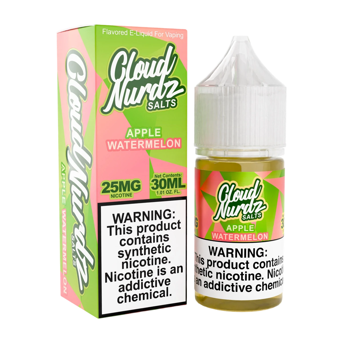 Watermelon Apple – Cloud Nurdz Salts – 30ML