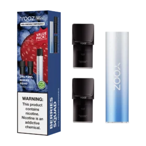 Yooz Mini Rechargeable Device & Vape Pods x2 30mg