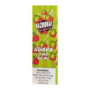 Bazooka Sour Straws Guava 60ml box
