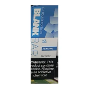 Blank Bar E-Liquid Edition Ice Age 30ml 50MG box