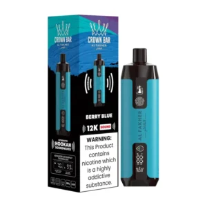 Crown Bar 12K Sound Berry Blue box and device