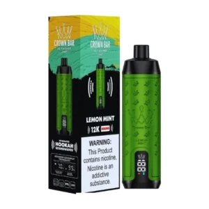 Crown Bar 12K Sound Lemon Mint box and device
