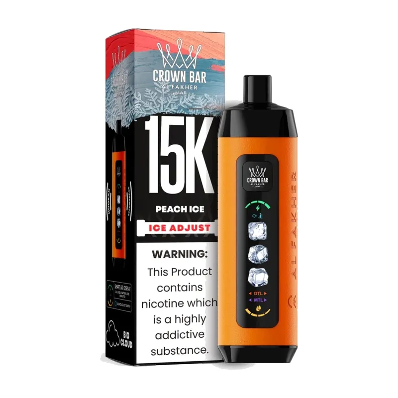 Crown Bar 15K Ice Adjust Peach Ice 15000 Puffs