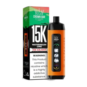 Crown Bar 15K Ice Adjust Watermelon Lime box and device