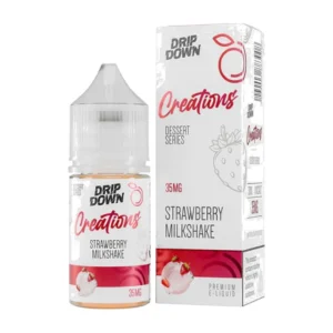 Drip Down Creations Strawberry Milkshake 30ml nic salt box and bottle