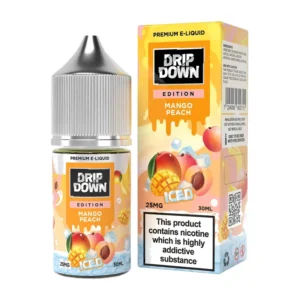 Drip Down Edition Mango Peach Ice 30ml nic salt box and bottle