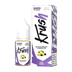 Drip Down Krush Blackcurrant Mango Ice 30ml nic salt box and bottle