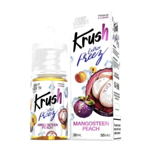 Drip Down Krush Mangosteen Peach Extra Freeze 30ml bottle and box