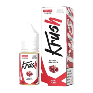 Drip Down Krush Redbull Grape Ice 30ml nic salt box and bottle