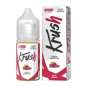 Drip Down Krush Triple Grape Ice 30ml nic salt box and bottle