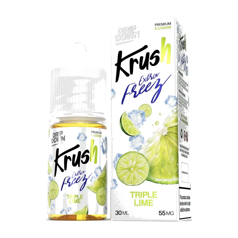 Drip Down Krush Triple Lime Extra Freeze 30ml bottle and box