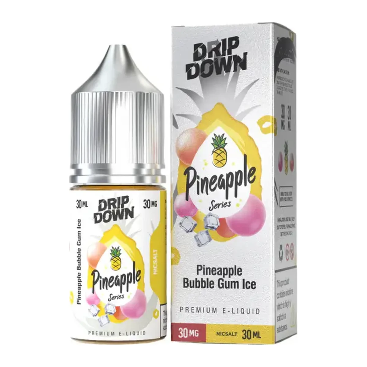 Drip Down Pineapple Series Pineapple Bubblegum Ice 30ml bottle and box