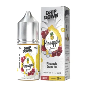 Drip Down Pineapple Series Pineapple Grape Ice 30ml nic salt box and bottle