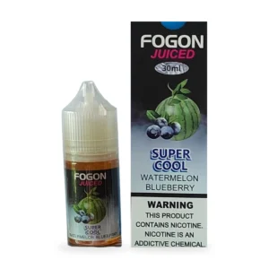 Fogon Juiced Super Cool Watermelon Blueberry 30ml bottle and box