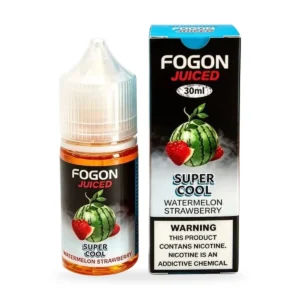 Fogon Juiced Super Cool Watermelon Strawberry 30ml bottle and box