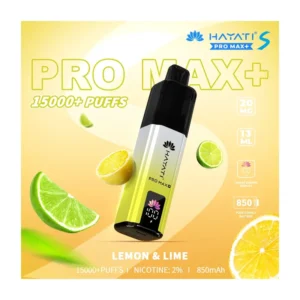 Hayati Pro Max+ Lemon & Lime 15000 Puffs device