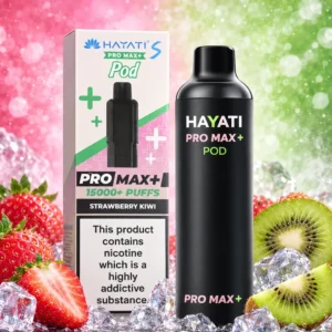 Hayati Pro Max+ Pod Strawberry Kiwi box and pod