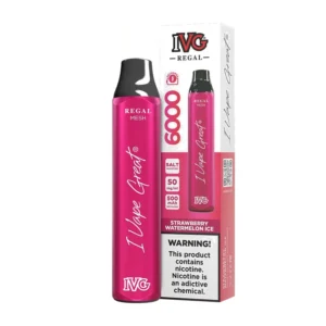 IVG Regal Strawberry Watermelon Ice 6000 Puffs box and device