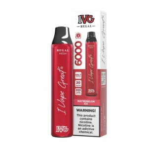 IVG Regal Watermelon Ice 6000 Puffs box and device
