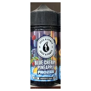 Juice N Power Blue Cherry Pineapple Frozen 100ml e-liquid bottle