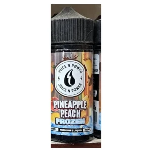 Juice N Power Pineapple Peach Frozen 100ml e-liquid bottle