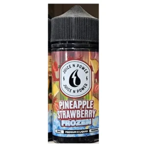 Juice N Power Pineapple Strawberry Frozen 100ml e-liquid bottle