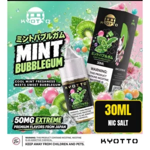 Kyotto Mint Bubblegum 30ml 50mg nic salt