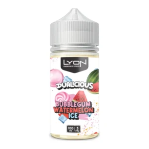 Lyon Dualcious Bubblegum Watermelon Ice 100ml 3mg e-liquid bottle