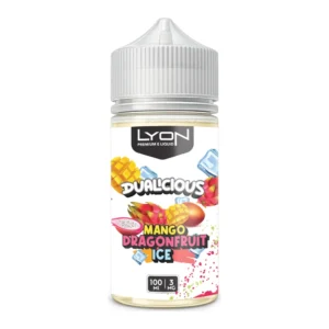 Lyon Dualcious Mango Dragonfruit Ice 100ml 3mg e-liquid bottle