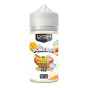 Lyon Dualcious Mango Peach Ice 100ml 3mg e-liquid bottle
